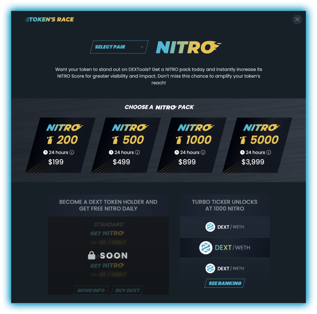 Token Race by DEXTools: Join the Race Today! | DEXTools
