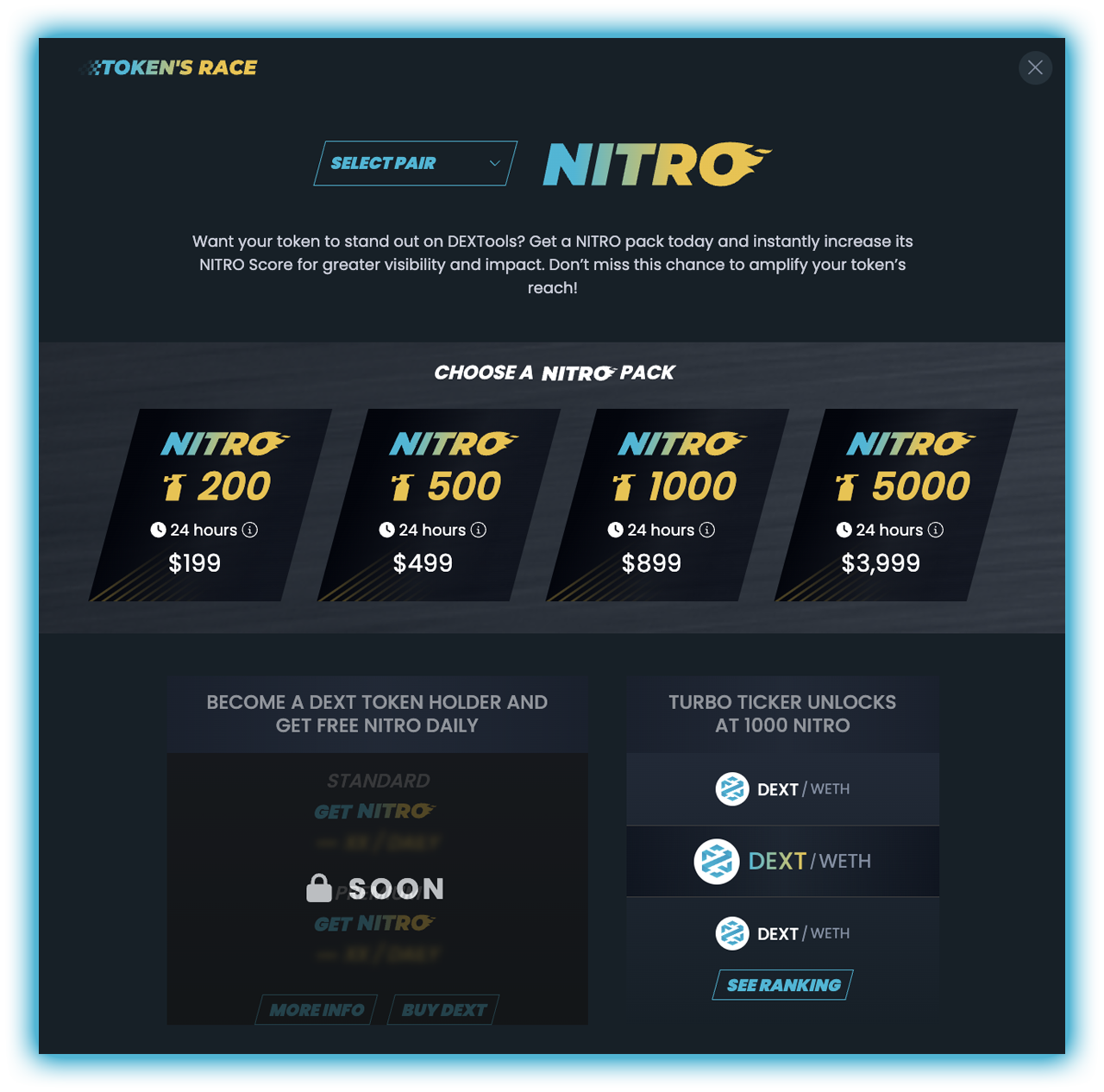 Token Race by DEXTools: Join the Race Today! | DEXTools